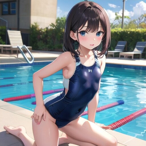 プールサイドの君