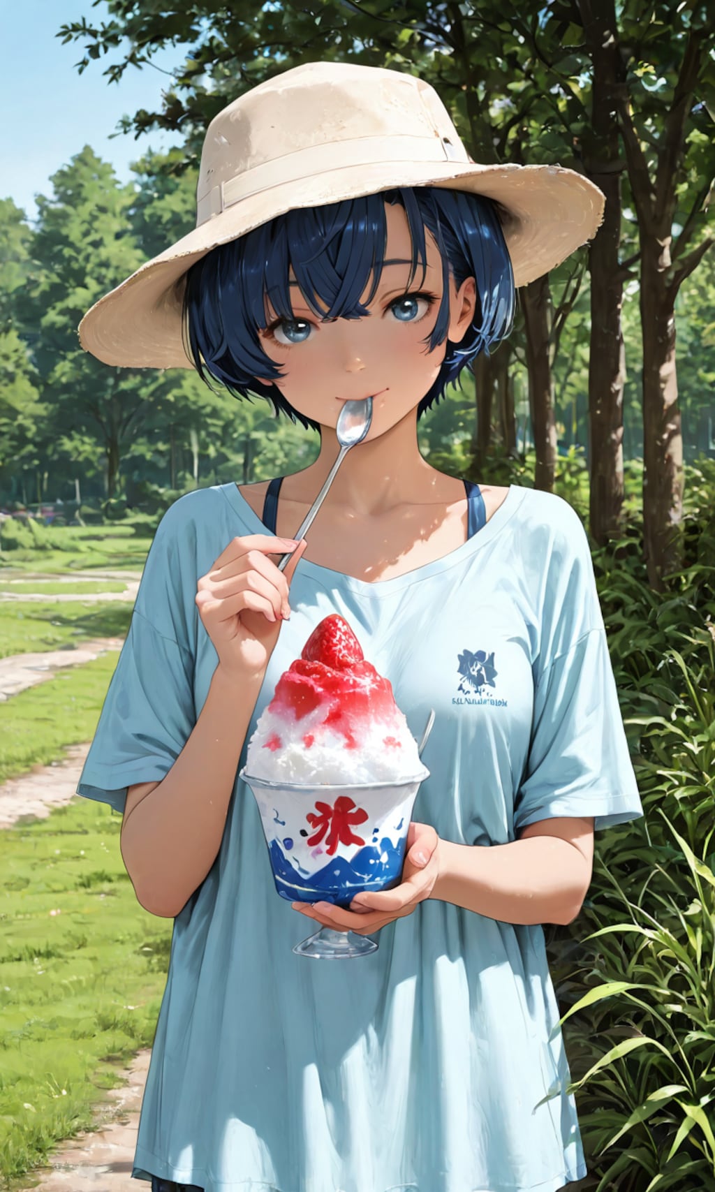 かき氷だよ柑菜ちゃん