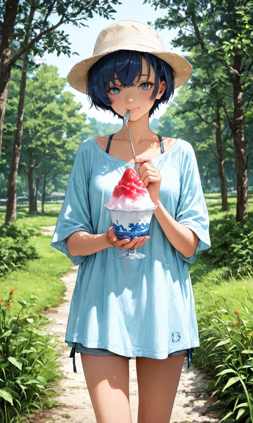 かき氷だよ柑菜ちゃん