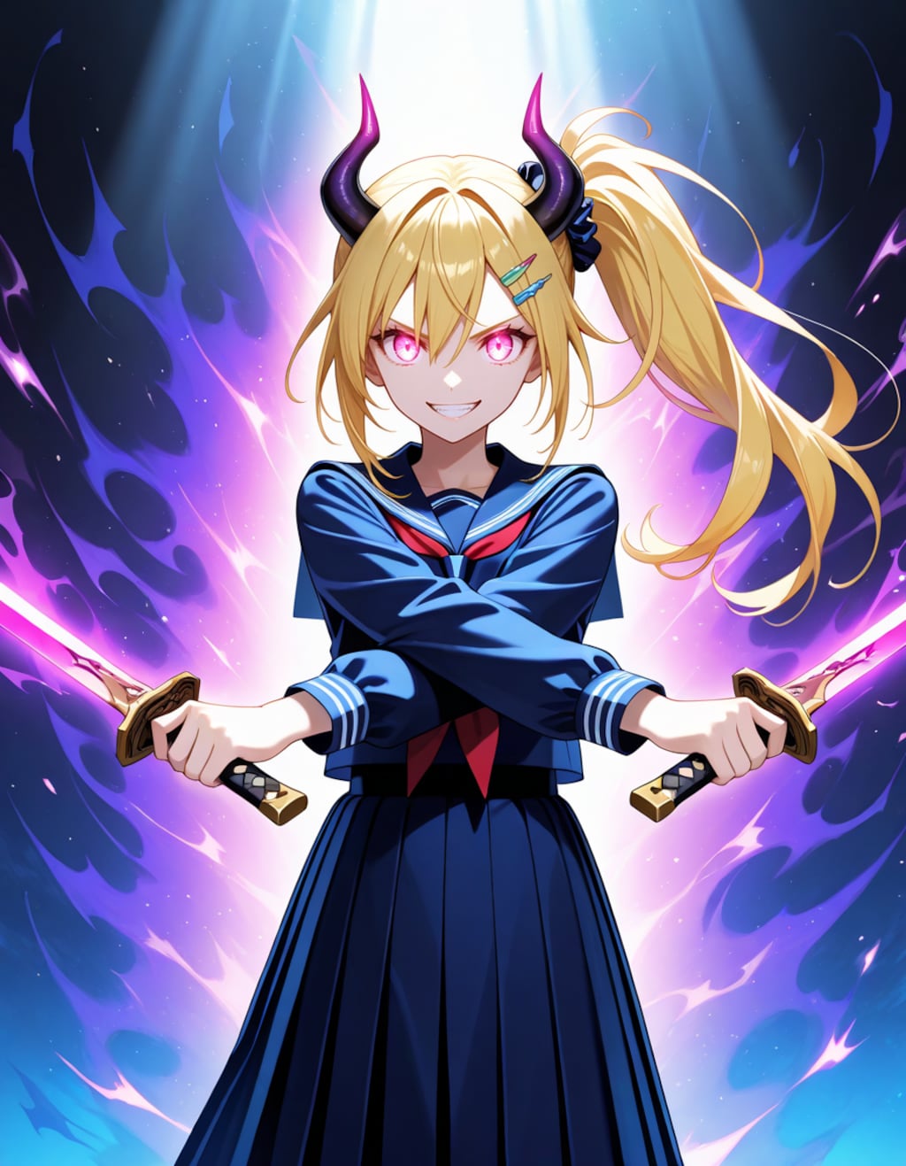 二刀流女鬼高生