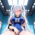 シンデレラの蹲踞で挑発 2枚目