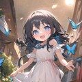 コスメショップで買い物をする小さな女の子 5枚目