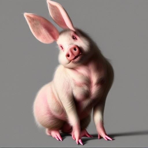 🐷🐰を混ぜてみた