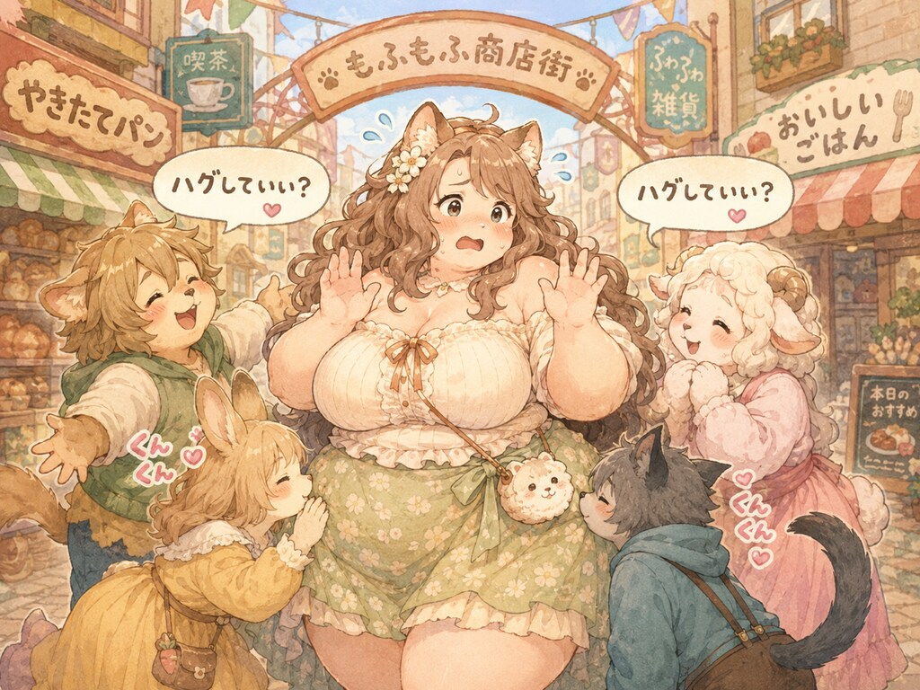 商店街の人気者