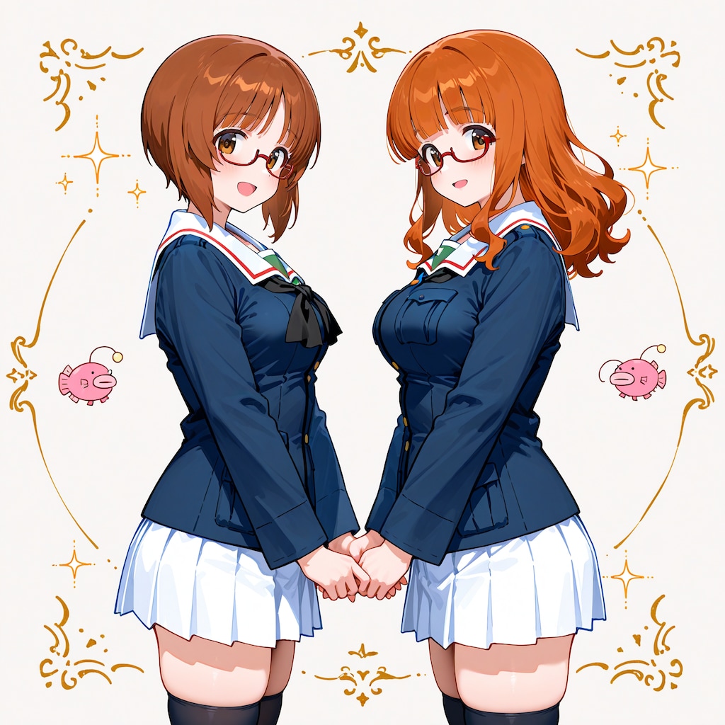 おそろいメガネ