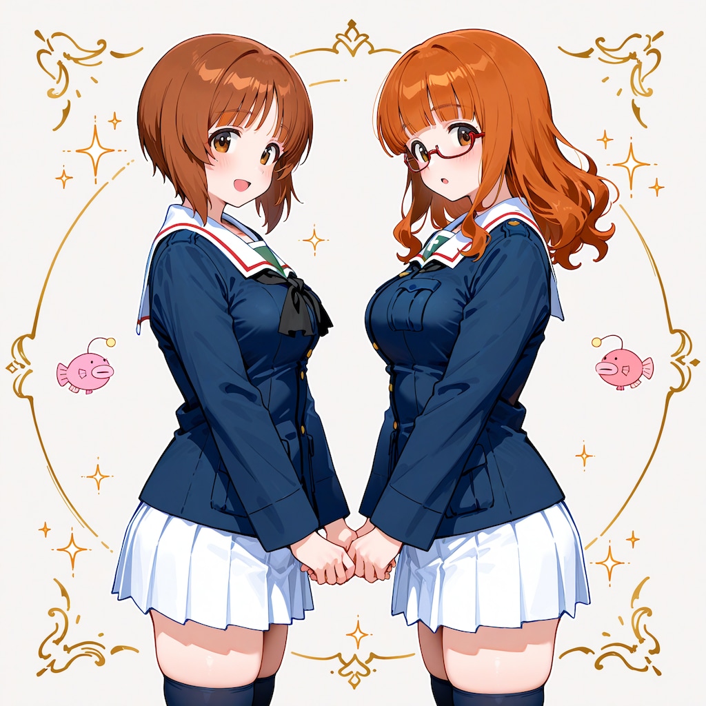 おそろいメガネ