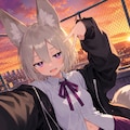 屋上の夕焼け -Sunset on a rooftop- 5枚目