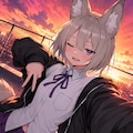 屋上の夕焼け -Sunset on a rooftop- 4枚目