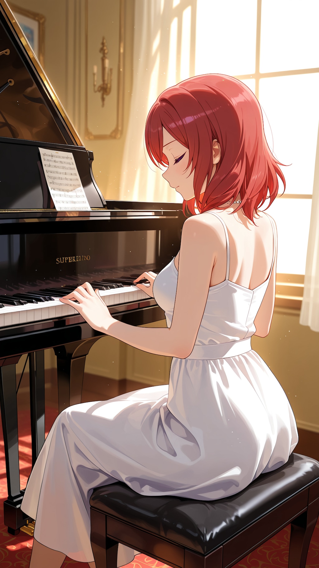ピアノを弾く