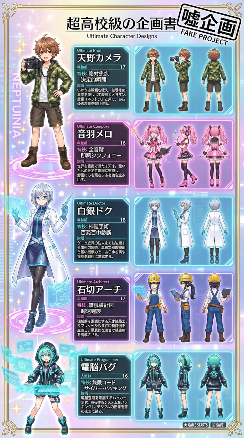 超高校級の〇〇　ダンガンロンパ風