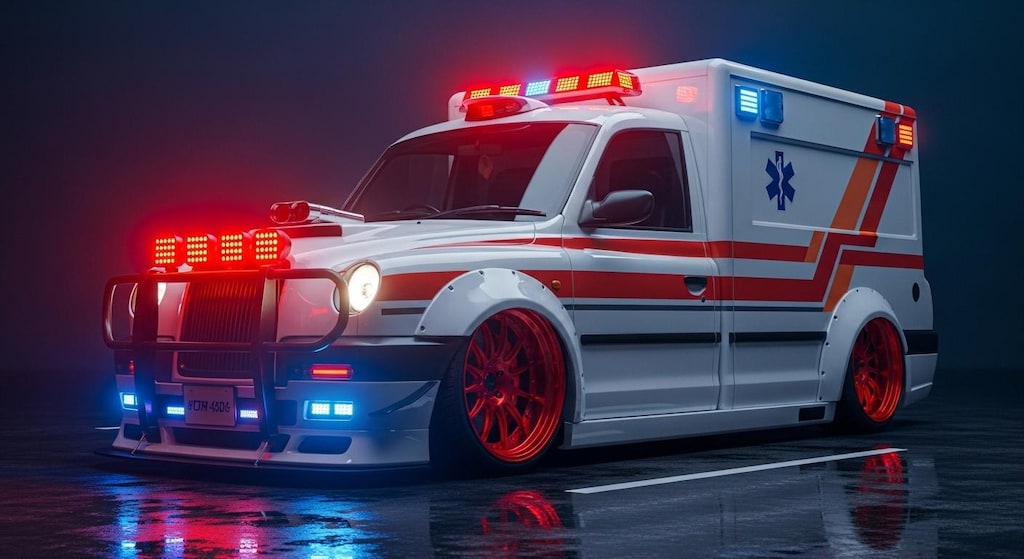 ロンドンタクシー救急車のドリ車