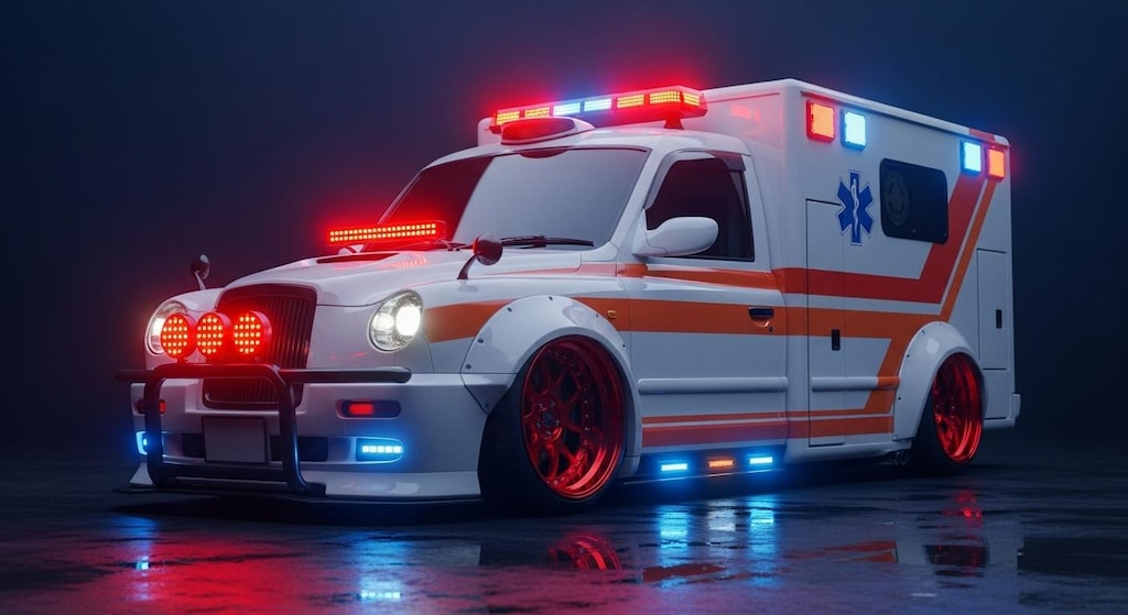 ロンドンタクシー救急車のドリ車