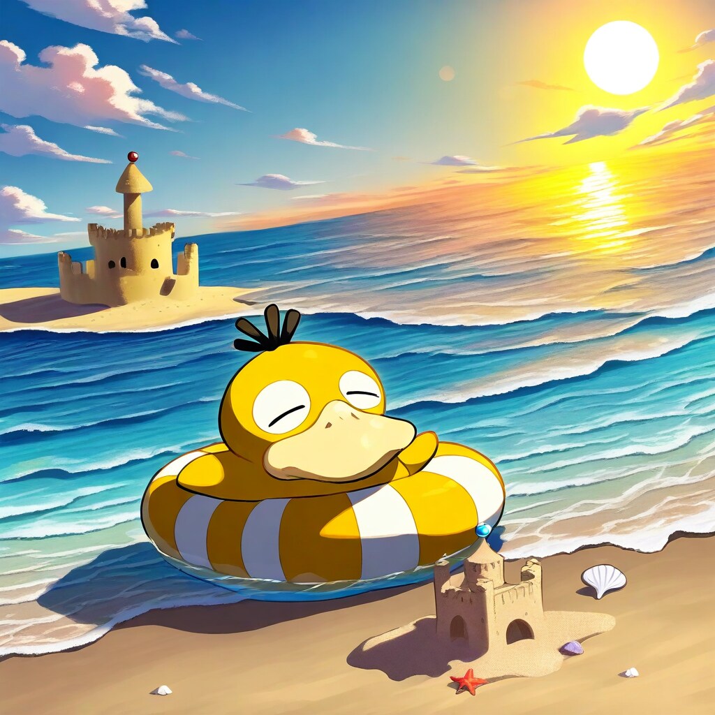 海は気持ちいいなぁ〜 | の人気AIイラスト・グラビア