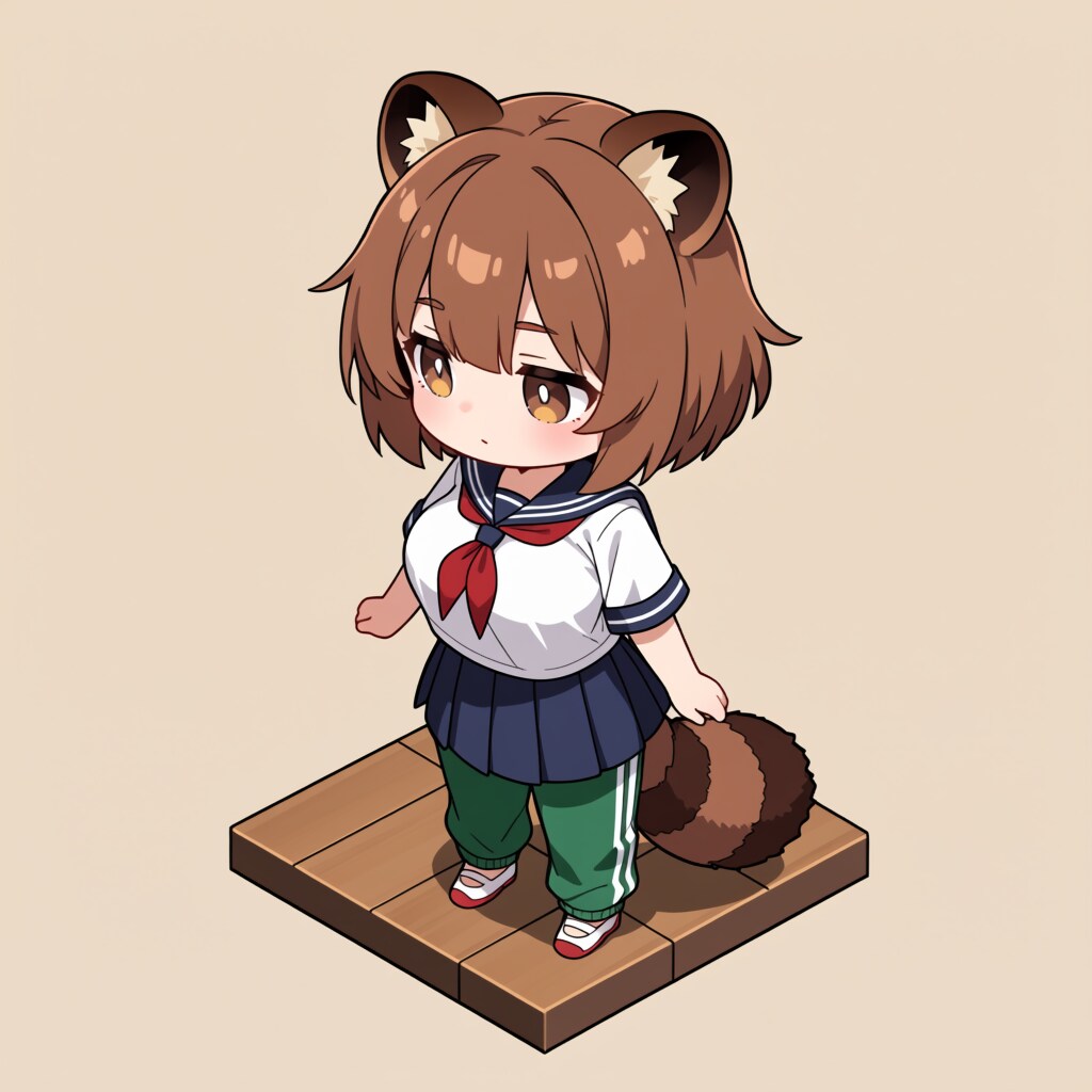 ちびタヌキ【制服着崩し】