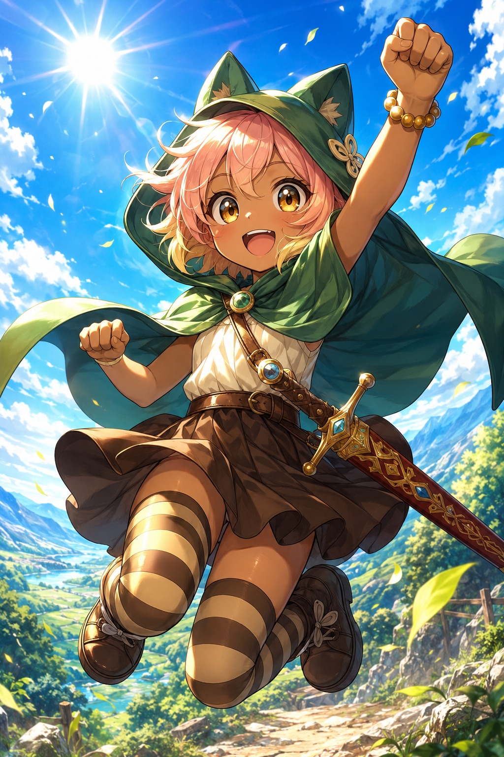元気にジャンプ