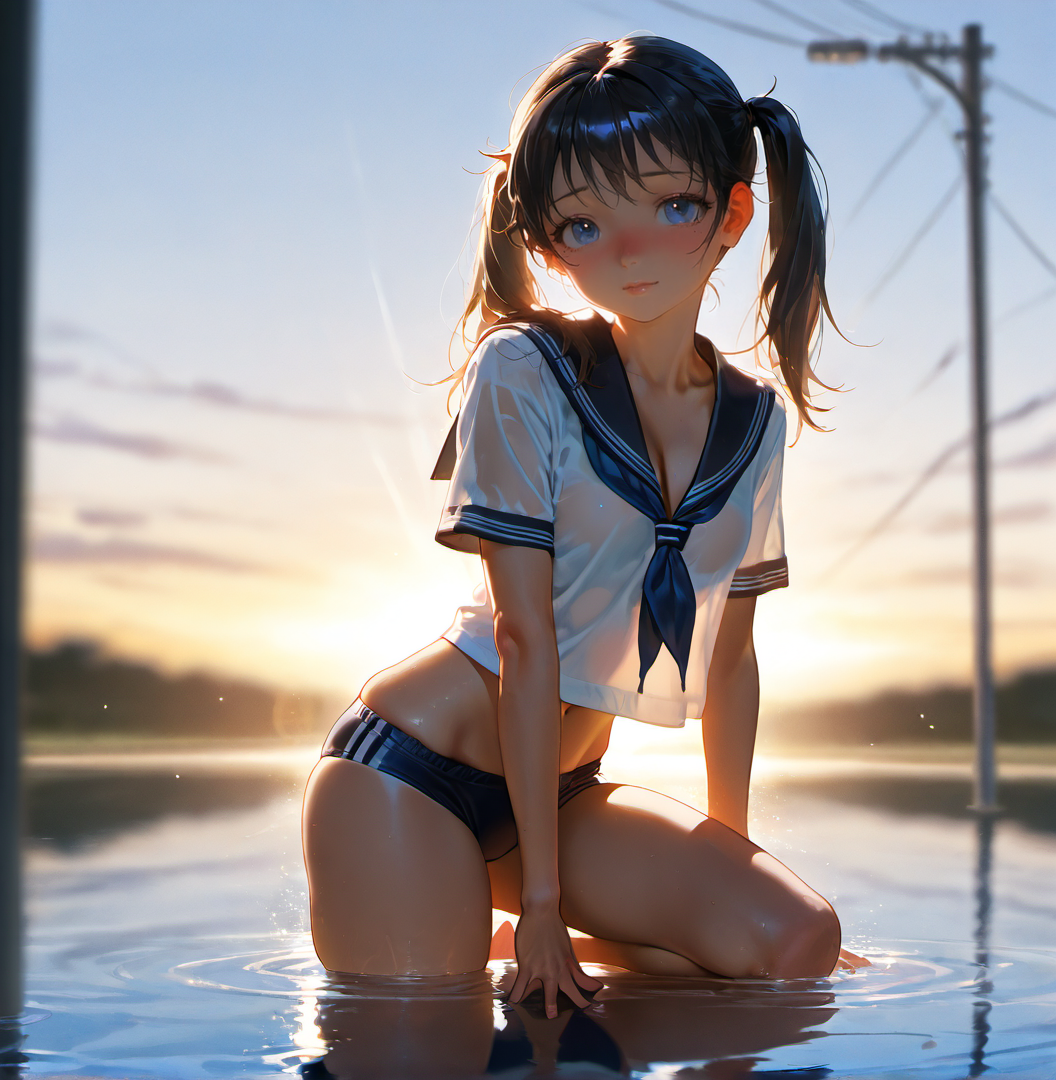 夕暮れブルマ