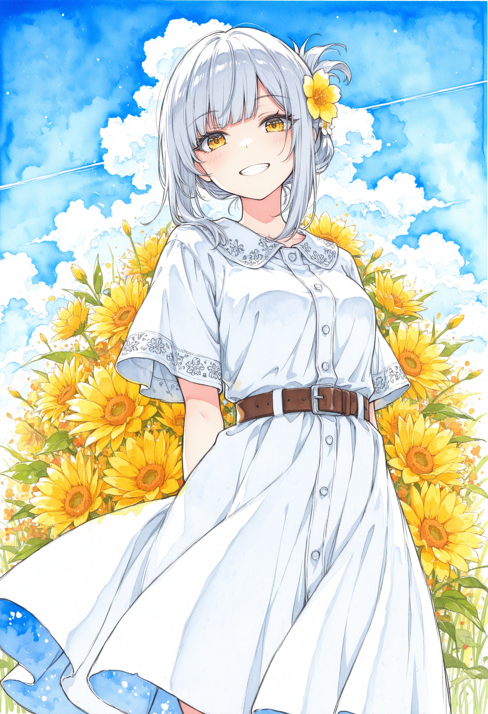 看板娘　flowers