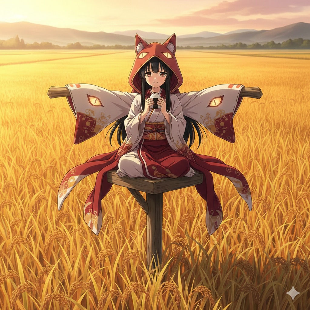 案山子のバイトなう