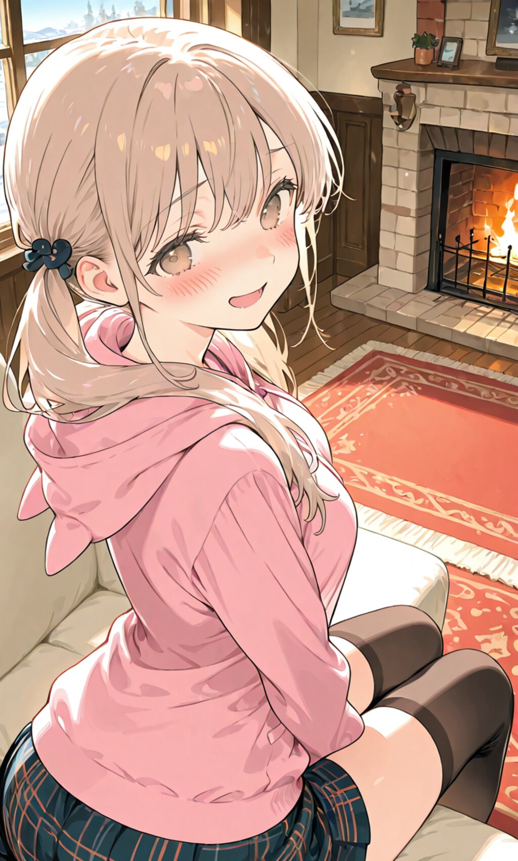 二人きりのリビング『ねえねえ、膝枕してあげるようか？』甘やかしたい妹。