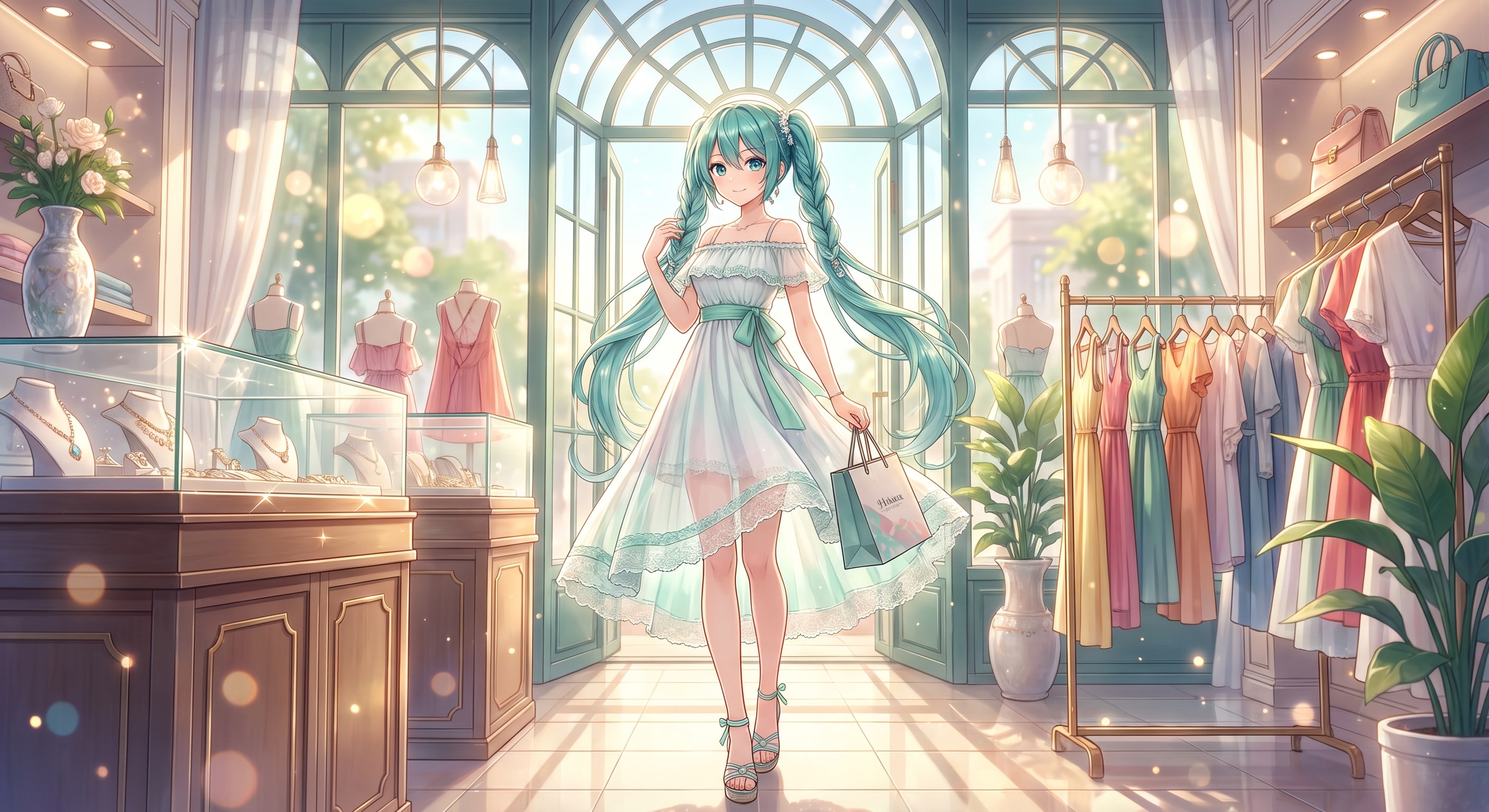 お出かけミクさん　１５ | の人気AIイラスト・グラビア