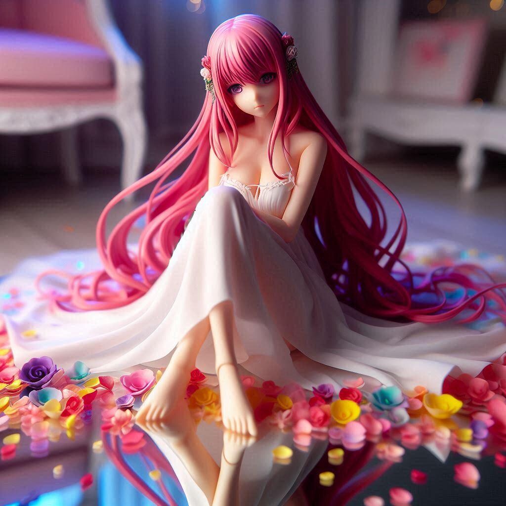 ★流れる紅梅色