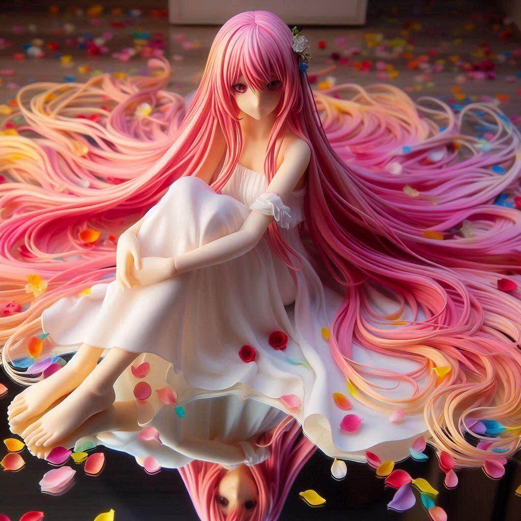 ★流れる紅梅色