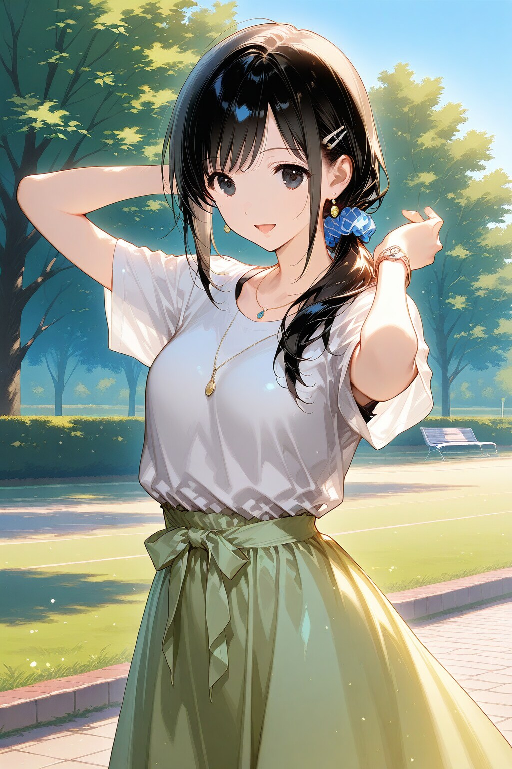 朝の散歩の長女ちゃん🌸✨