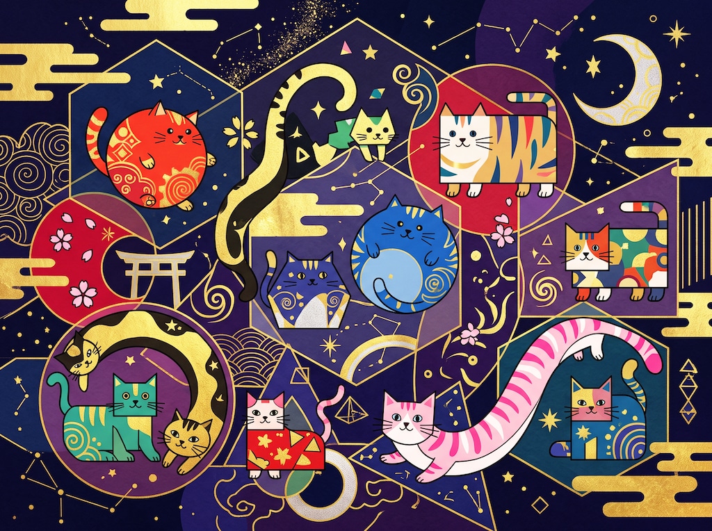幾何猫図
