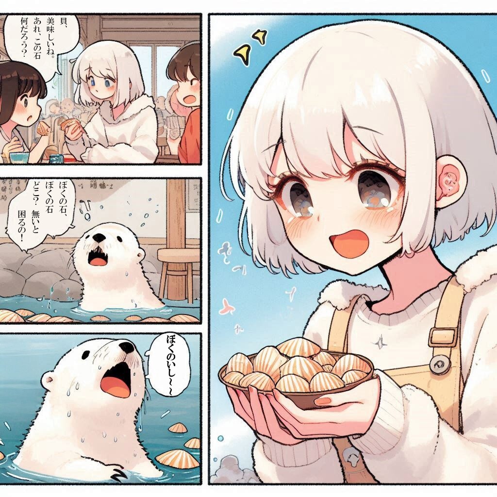 【セリフ入れました】ぼくの石！ | の人気AIイラスト・グラビア