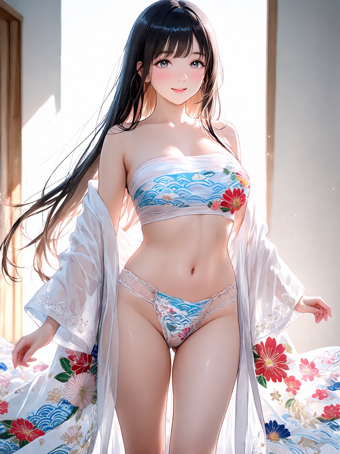 浴衣水着