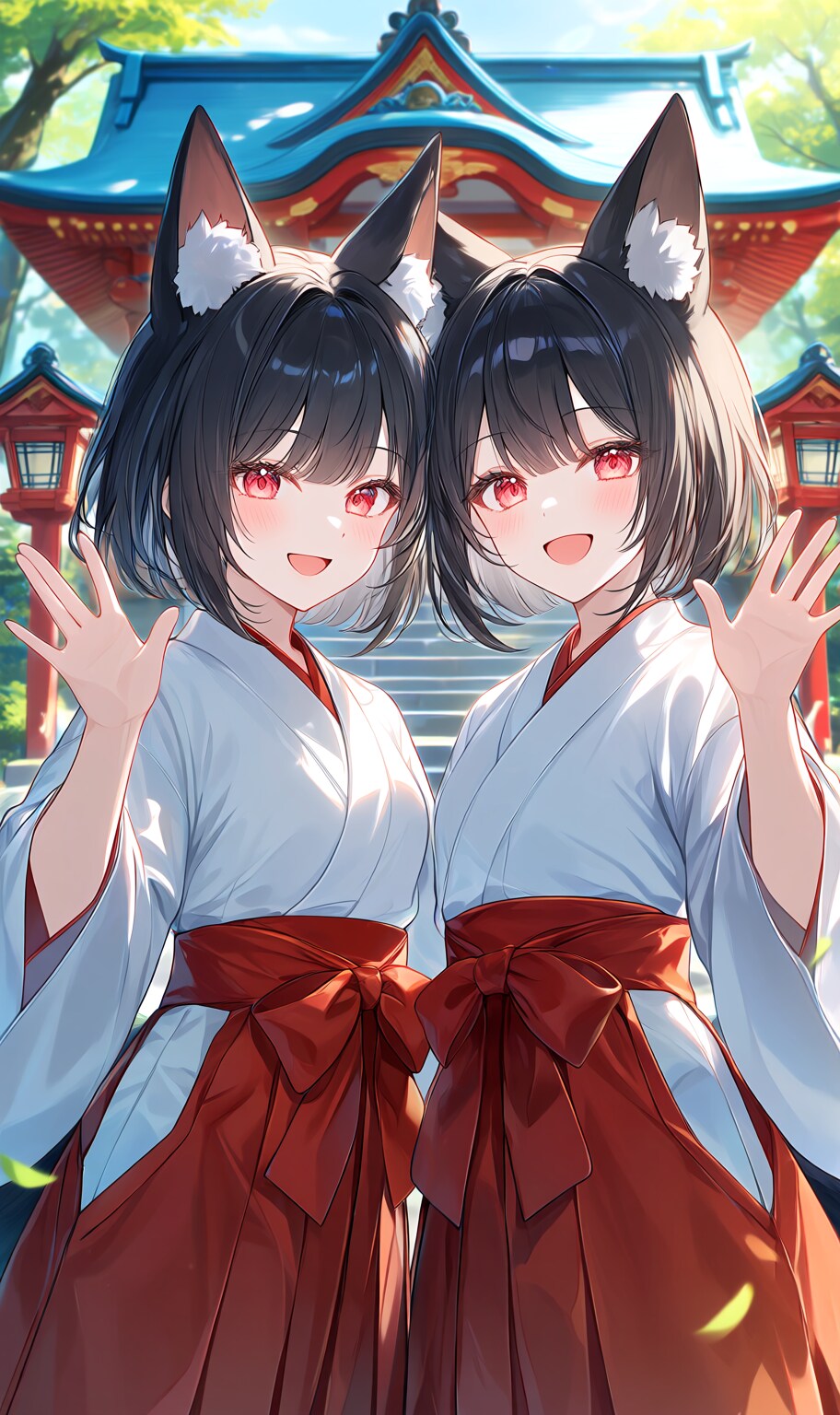 狐の双子姉妹