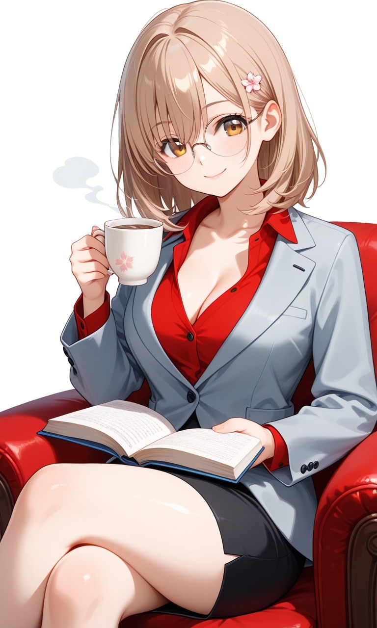 眼鏡っ子_「ご注文はうさぎですか？」街の国際バリスタ弁護士 | の人気AIイラスト・グラビア
