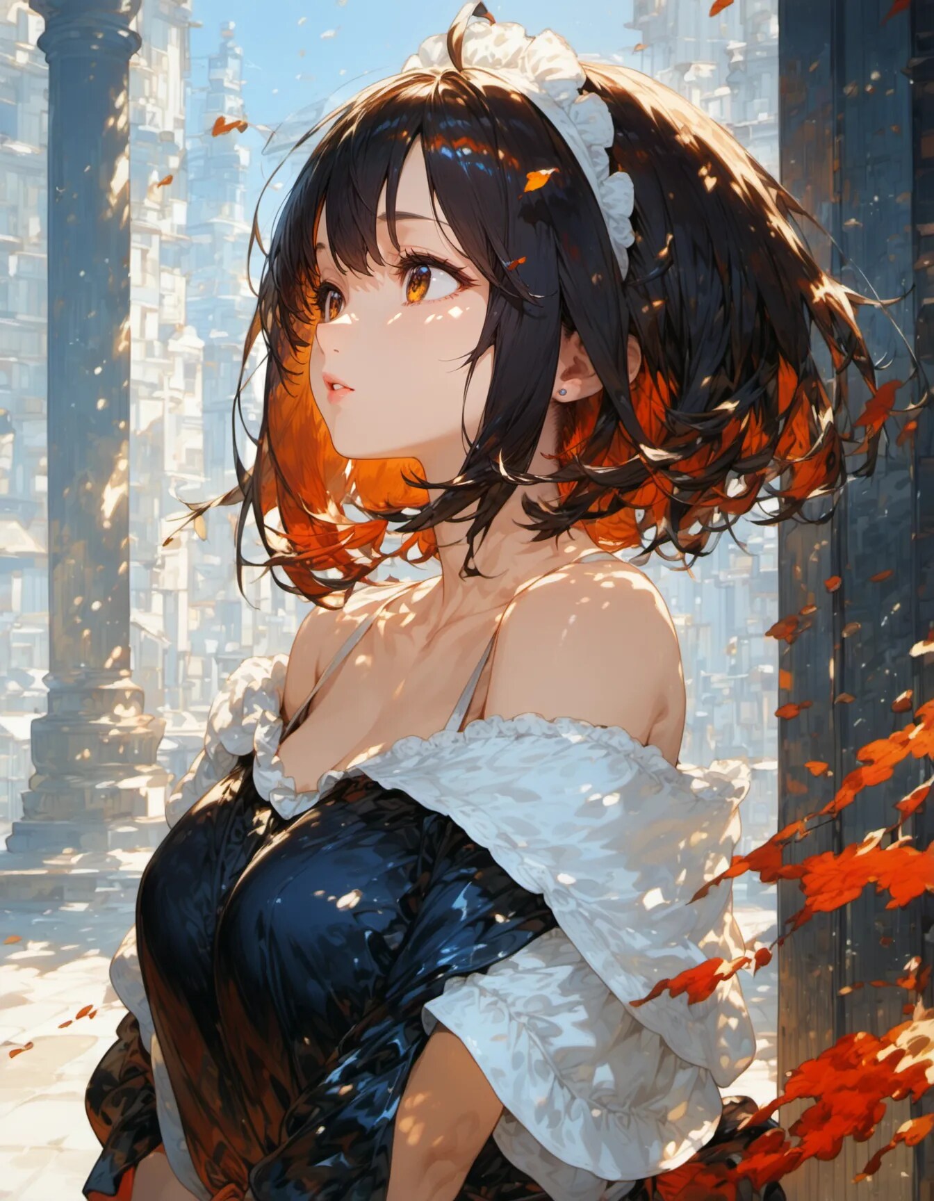 Urban Maid's Autumn Stroll | の人気AIイラスト・グラビア