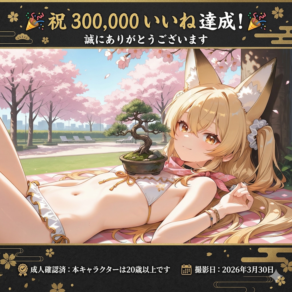 30万いいねありがとうございます