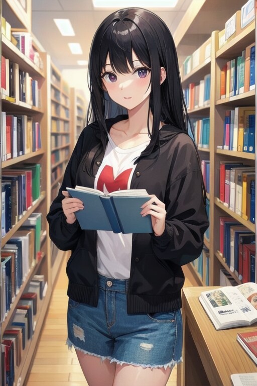 本屋の女性