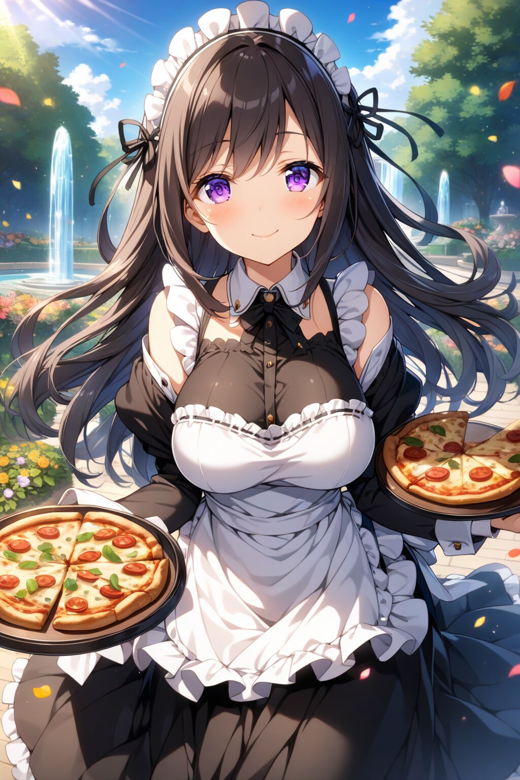 ピザ焼けましたよー♪ | の人気AIイラスト・グラビア