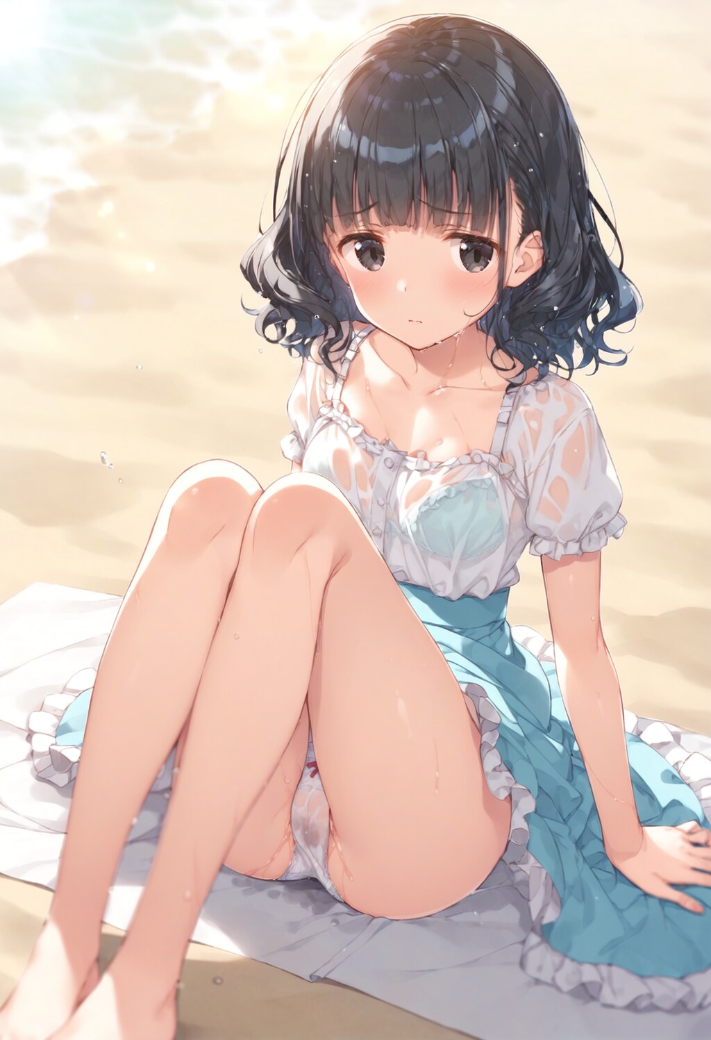 🏖️浜辺の彼女👧