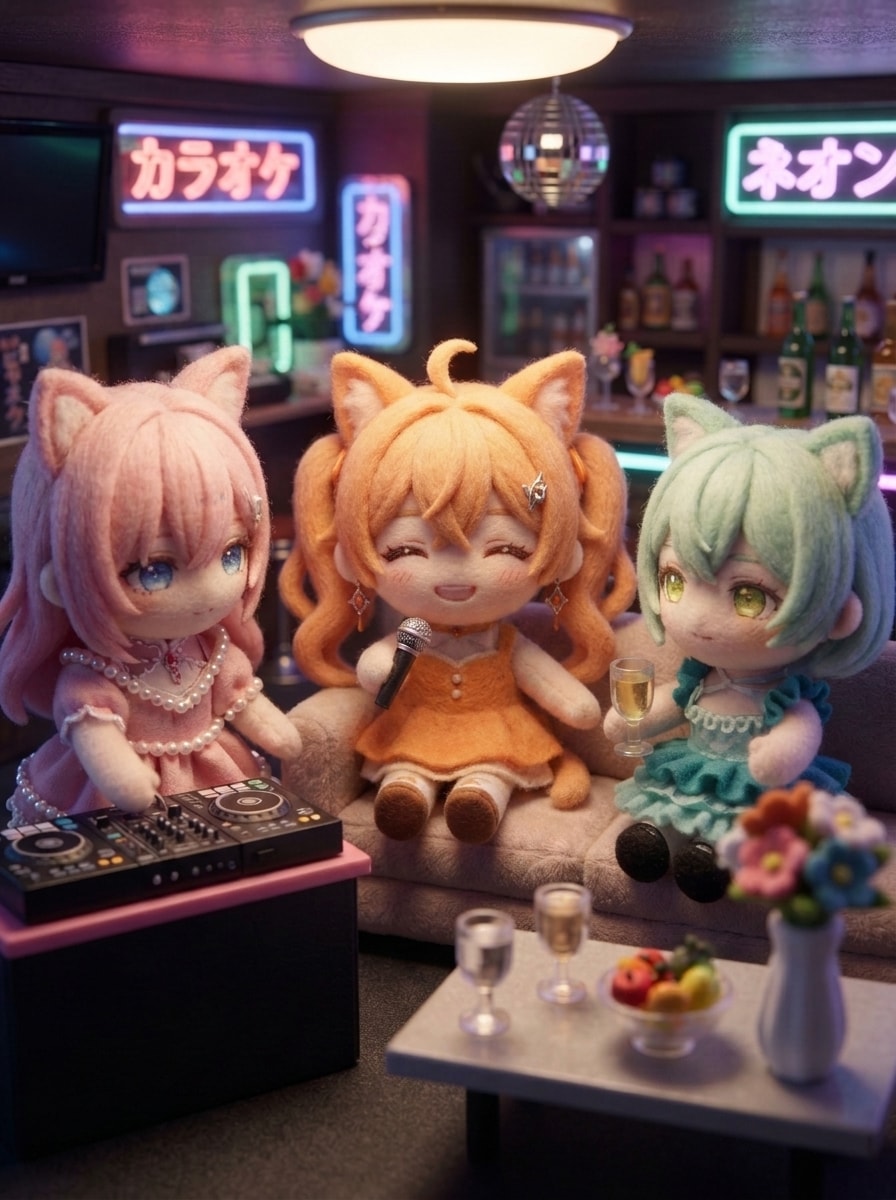 APRICOTにゃんECHIDNAにゃんDAISYにゃん