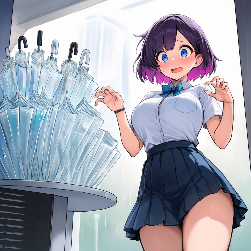 私の傘どれ〜？