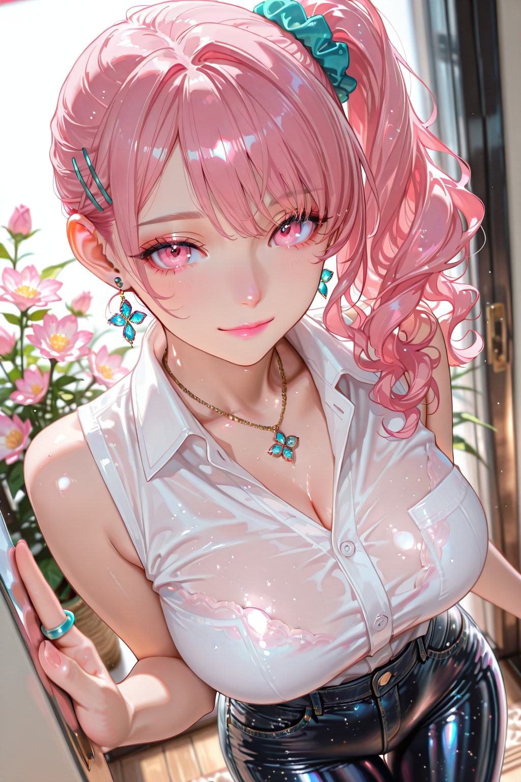 うん❤️これでバッチリね❤️……あ❤️急がないと❗️面接に遅れちゃう💦