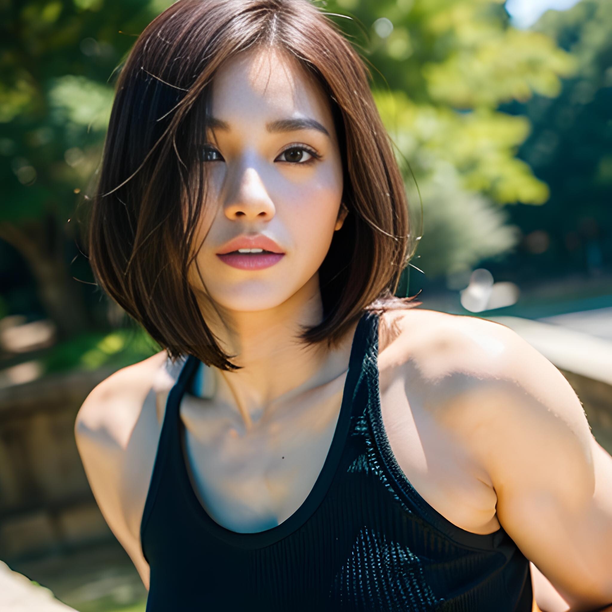 怖い人たちに襲われているところを筋肉美女に助けてもらいたい