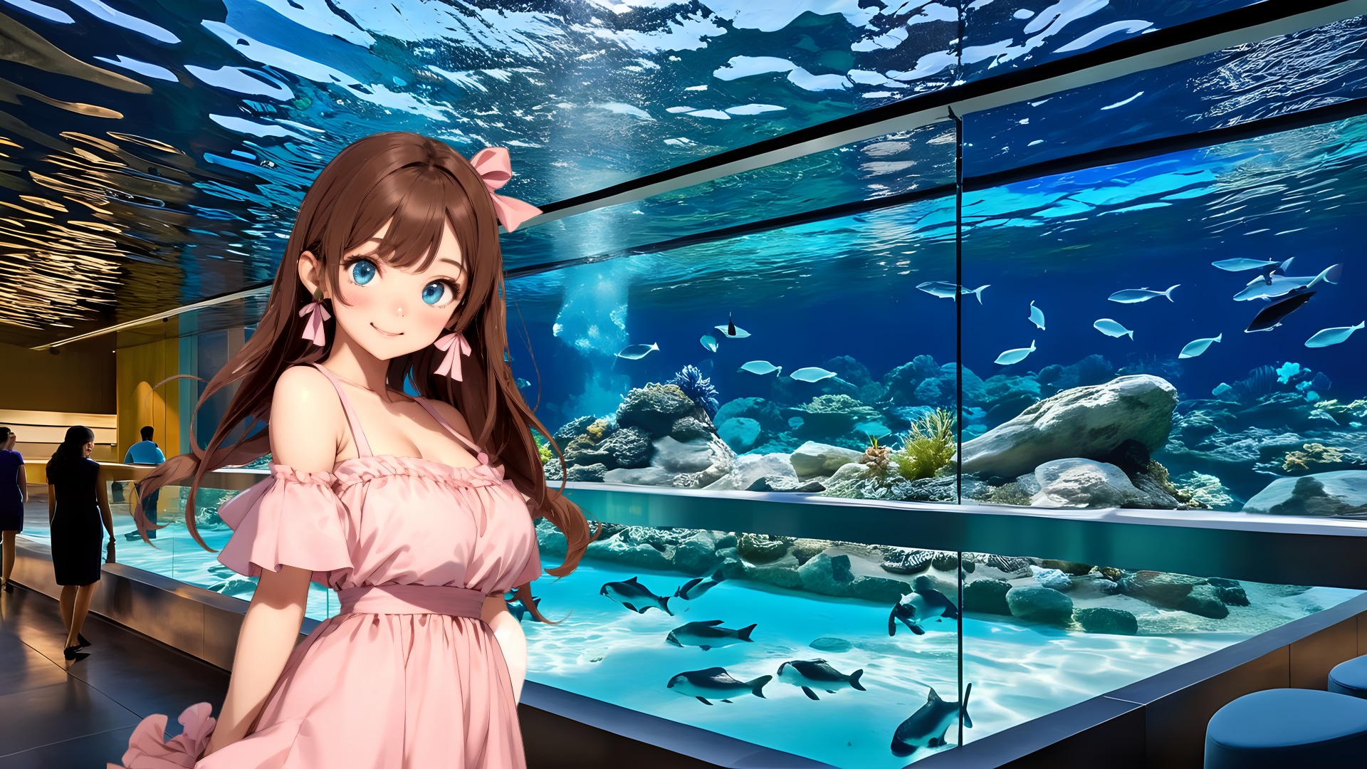 海よりも透明な (FullHD 壁紙15 BD071) | の人気AIイラスト・グラビア