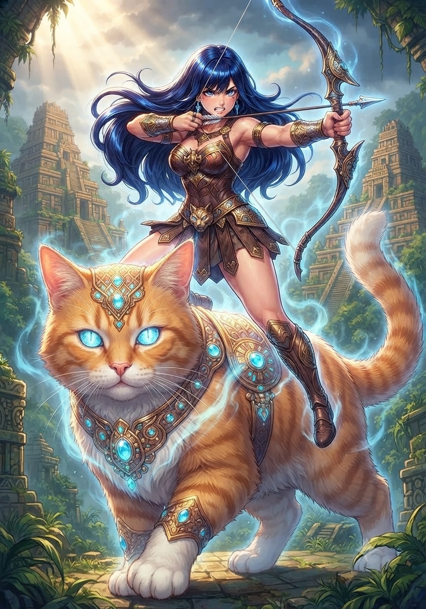 あい、猫の神と駆けるアマゾネス ​