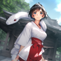 japanese shrine, white snake 7枚目