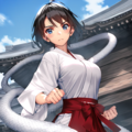 japanese shrine, white snake 4枚目