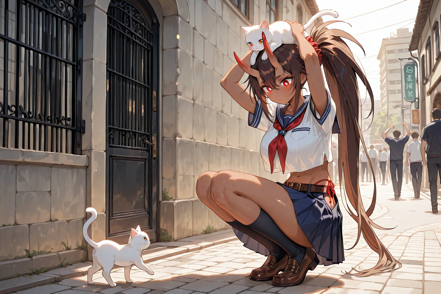 鬼の子&ねこ