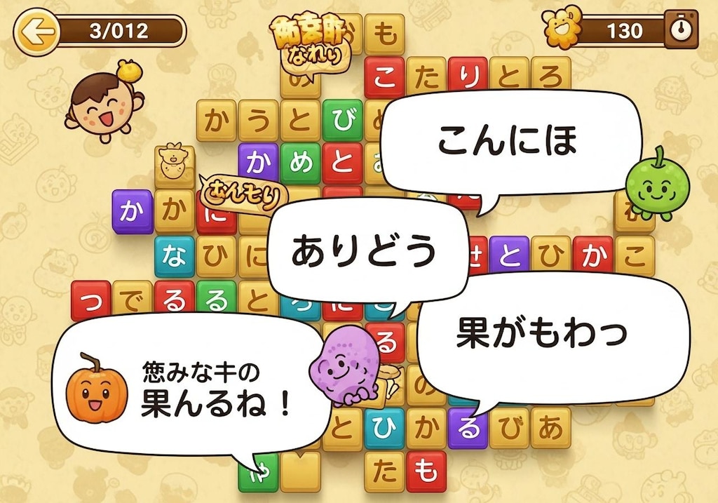 今日はもじぴったんで喋らせてみた