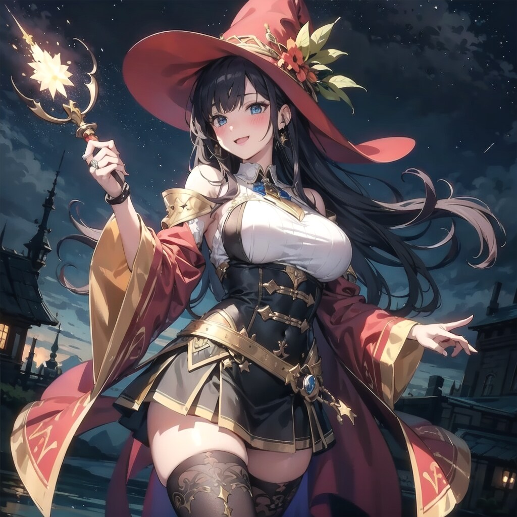 ミニスカ魔女の人妻さん | の人気AIイラスト・グラビア