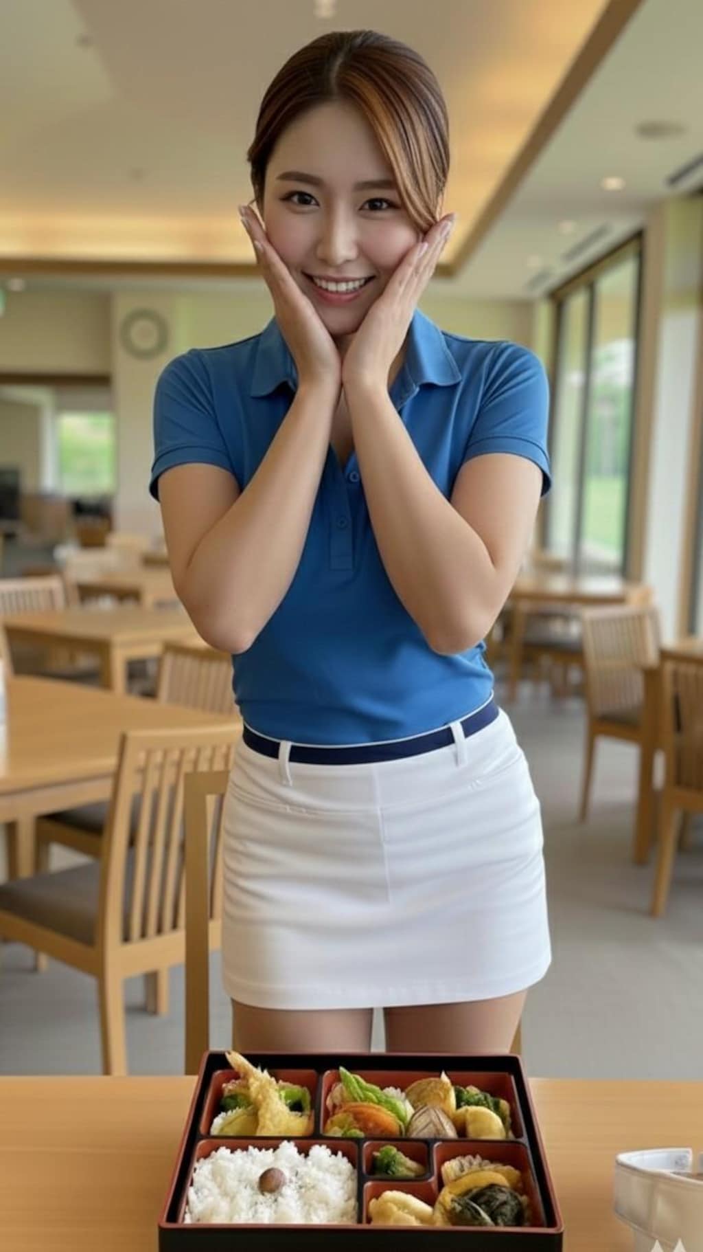 女子プロゴルファーとお弁当