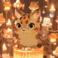 ウェディング猫ケーキ 2枚目